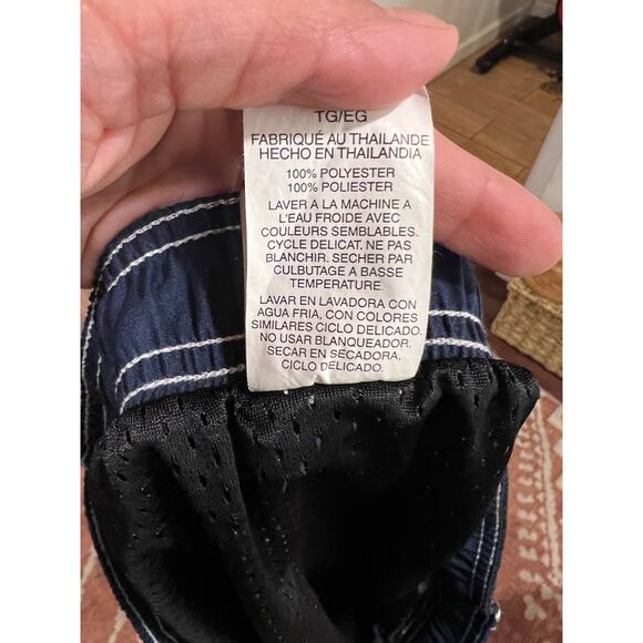 Men’s Nike Swim Trunks XL Navy Black Vacation Pool Beach Resort wear - Picture 5 of 5